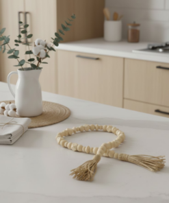 Colar Decorativo para Ambiente Moderno em Madeira Natural