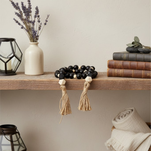 Colar Decorativo para Mesa Posta em Madeira Natural Livon