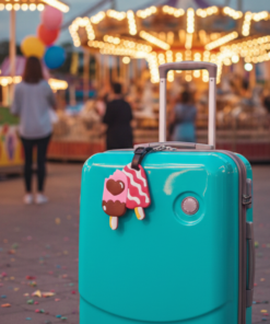 Etiqueta de Identificação de Bagagem Ice Cream and Sun