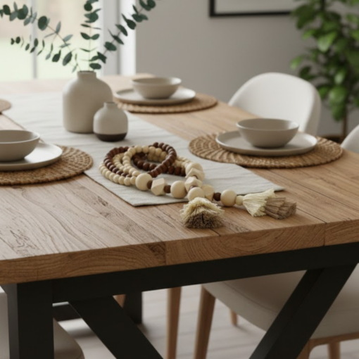 Colar Decorativo para Mesa Moderna com Design Natural