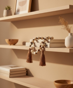 Colar Decorativo para Mesa com Tassel Fio de Algodão Artesanal