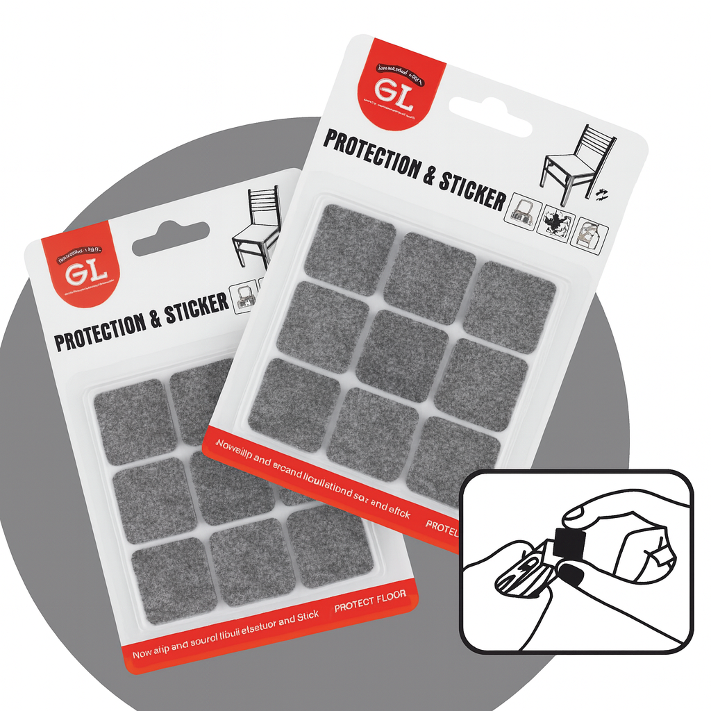 36 uni Feltro Adesivo Protetor para Móveis 20mm