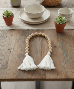Colar Decorativo boho para mesas com Design Artesanal