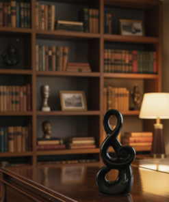 Nota Musical estatua para decoração Brack White