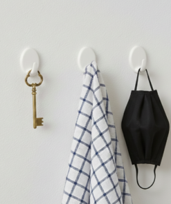 Gancho Adesivo de Plástico Multiuso 5uni 1,5Kg