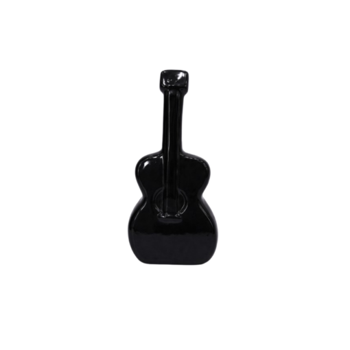 Estatueta Decorativa de Violão Black White