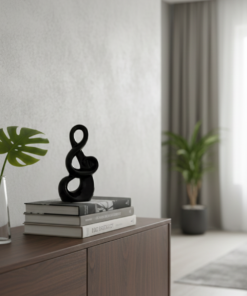 Nota Musical estatua para decoração Brack White