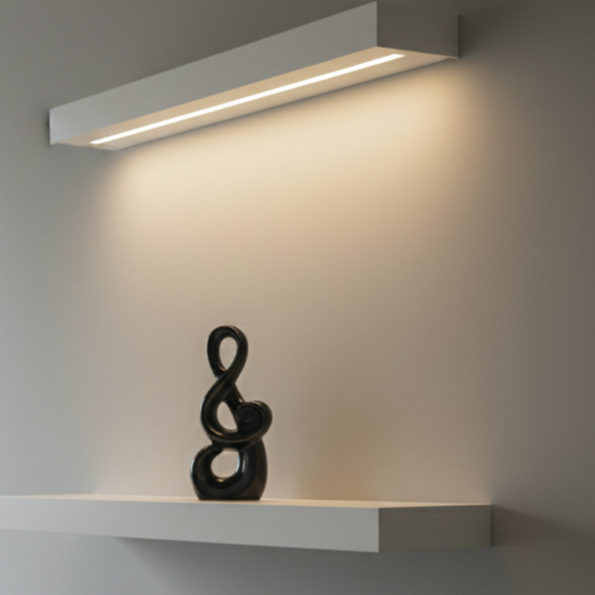 Nota Musical estatua para decoração Brack White