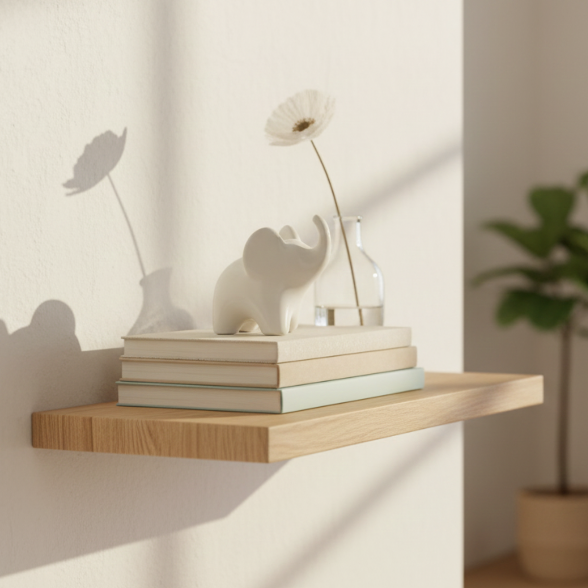 Mini Estatueta de Elefante Black White