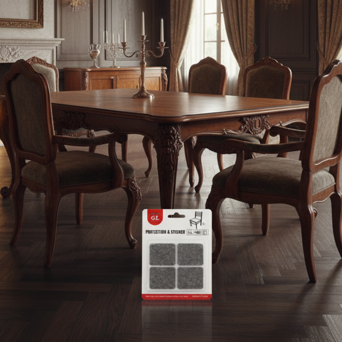 Feltro Adesivo Médio Protetor Para Moveis 8uni