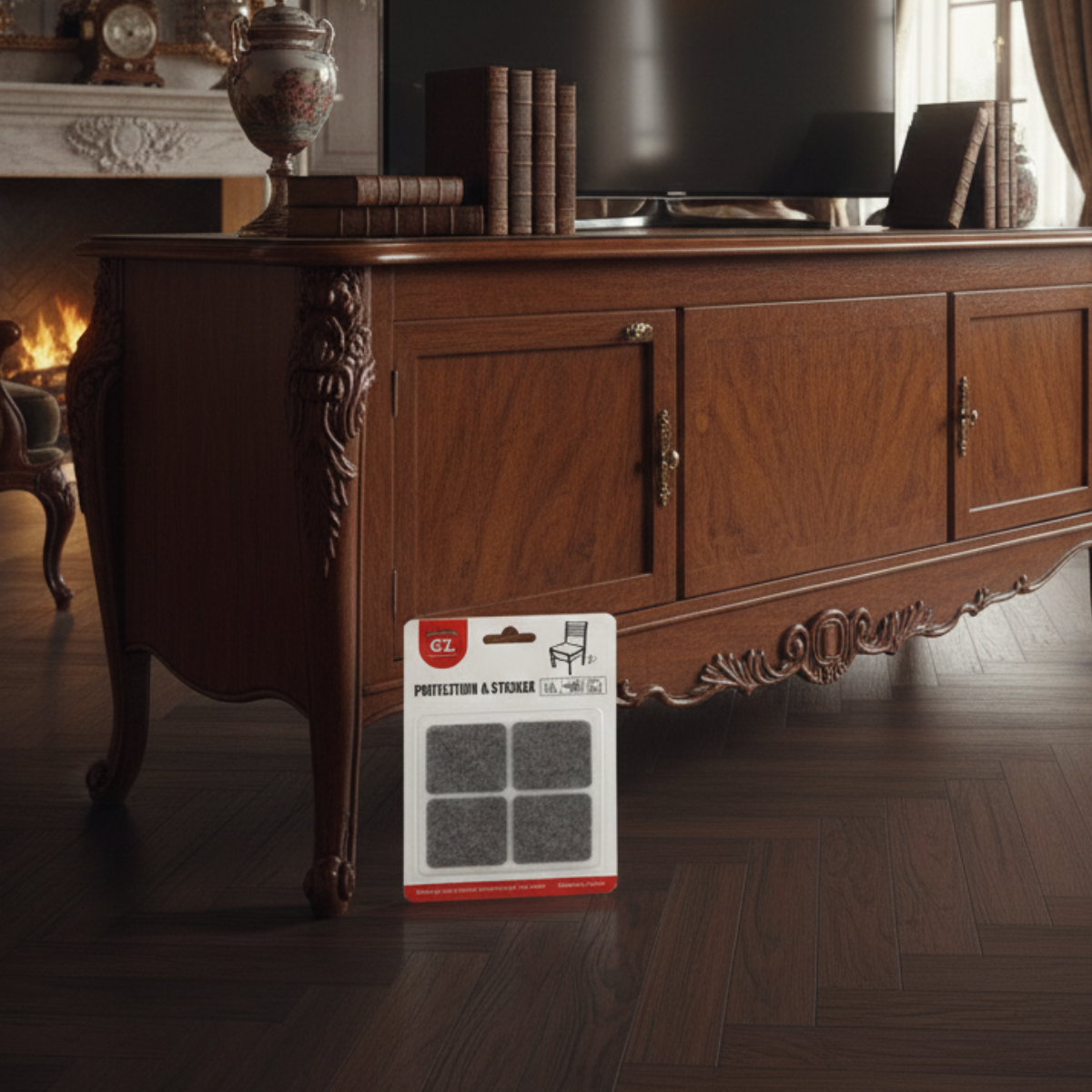 Feltro Adesivo Médio Protetor Para Moveis 8uni