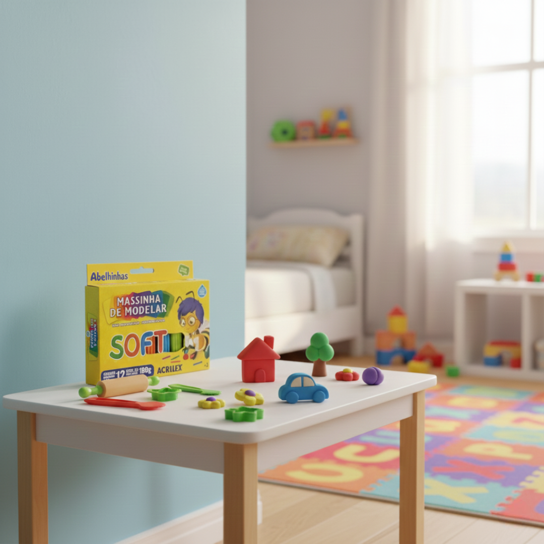 Massa de Modelar Soft 12 Cores Acrilex - Imagem 2