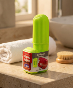Kit Viagem Porta Escova e Saboneteira Plasútil