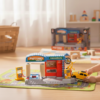 Posto de Brinquedo Petro Orange com Carrinho Buggy Roma Brinquedos