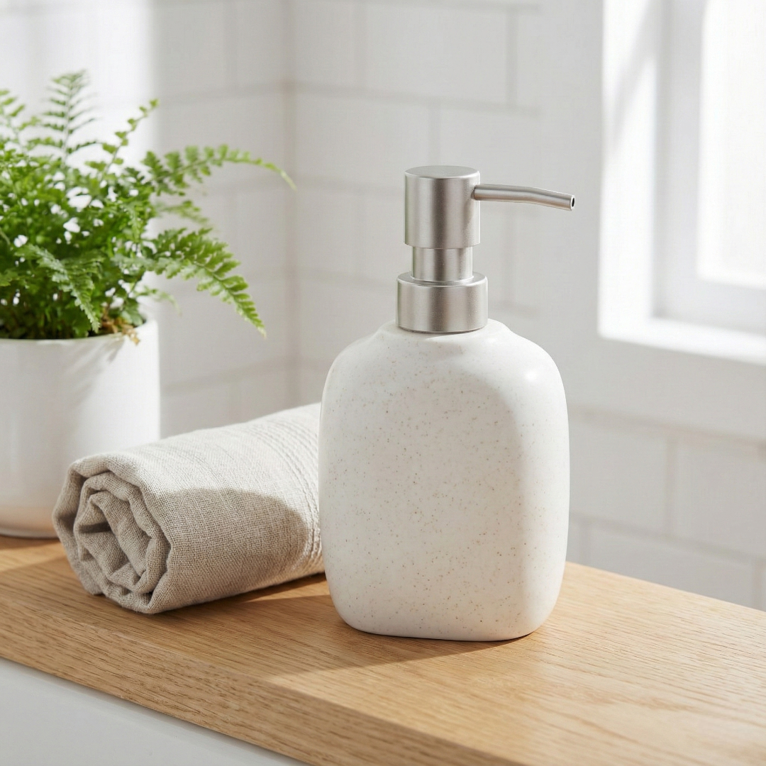 Porta Sabonete Líquido de Cerâmica