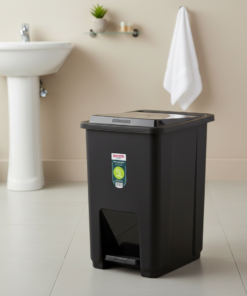 LIXEIRA C/ PEDAL PLASTICO SANREMO 15L