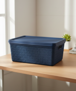 caixa organizadora azul marinho