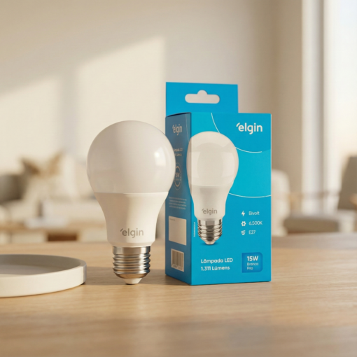 Lâmpada LED 15W Branca Bivolt Elgin