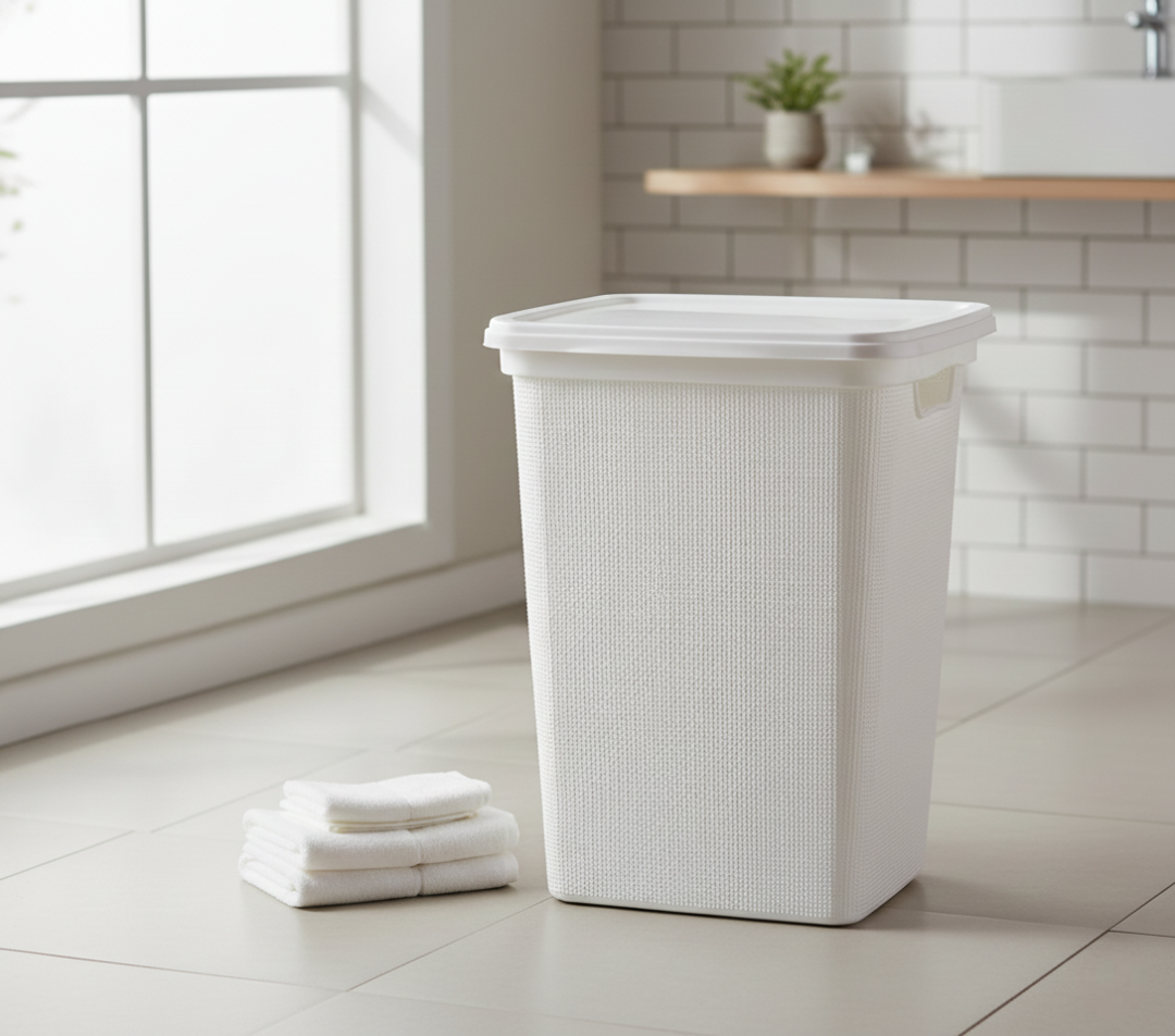 cesto de roupa 45 litros Cinza