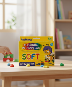 massa de modelar Soft 12 cores