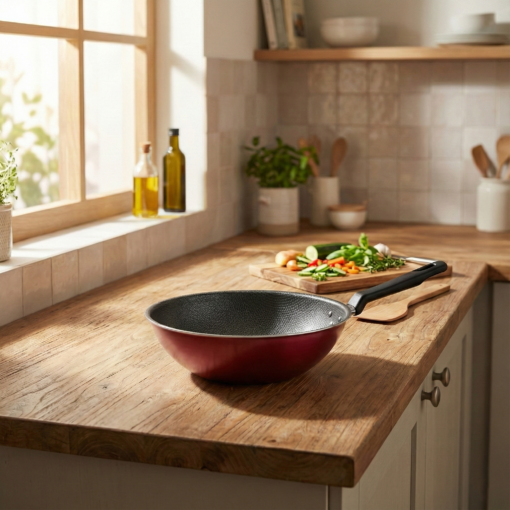 Panela Wok Tramontina Loreto 28cm 3,6L Antiaderente