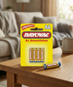 Pilha Rayovac Amarelinha AA