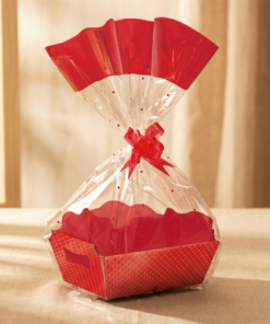 Kit cesta organizadora vermelha G