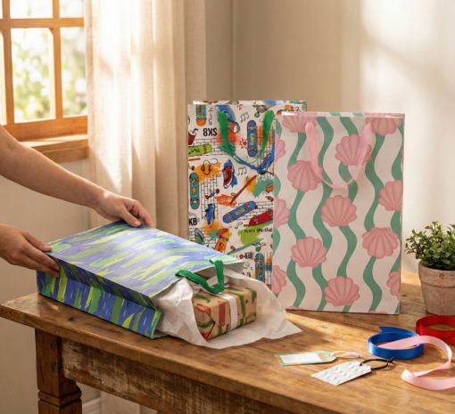 Kit saco de presente Serviço decoração 75x105 Infantil Juvenil Escolar