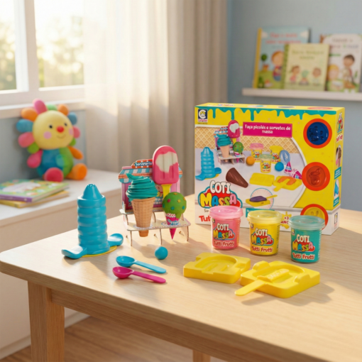 Brinquedo Coti Massa Tutti Frutti Sorveteria Cotiplás