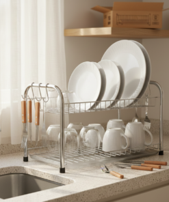 escorredor de pratos cromado arthi