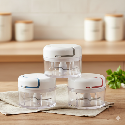 Mini Processador Manual 2 Laminas 170ml Alho Dafyne