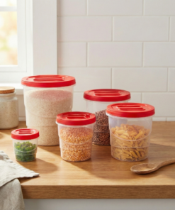 jogo de potes mantimento Plasutil