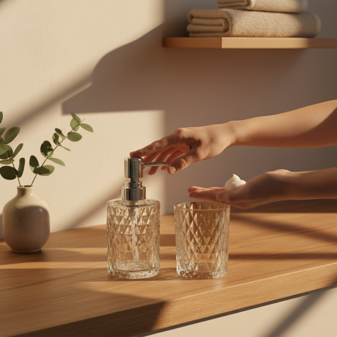 conjunto banheiro vidro diamond