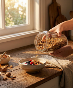 pote de vidro com tampa hermética