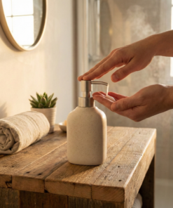 Porta Sabonete Líquido de Cerâmica