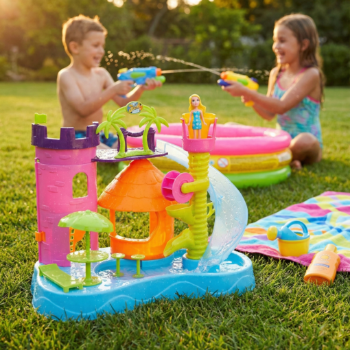 Parque Aquático Boneca Judy com Piscina e Boneca Samba Toys