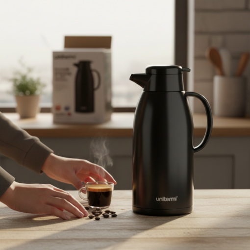 Garrafa Térmica de Mesa Roma 500ml Preta Unitermi