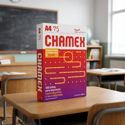 Papel Sulfite A4 Chamex Office 75g 500 Folhas Branco