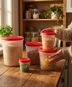 jogo de potes mantimento Plasutil