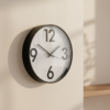 Relógio de Parede Donum Branco e Preto 30,5cm Lyor