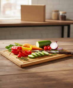 tábua de bamboo retangular Mor