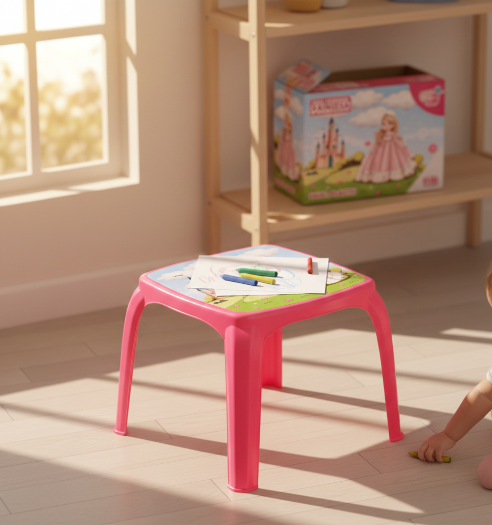 mesinha infantil princesa rosa
