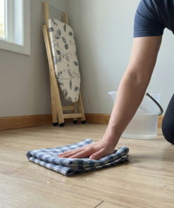 Pano de Chão Saco Xadrez Alvejado Prata