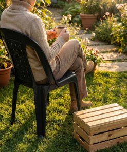 Cadeira Bistro Preta Arqplast