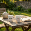 Caneca Glamour 250ml Branca Caneca de Porcelana Decorada Western