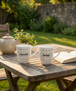 Caneca de Porcelana Decorada Western