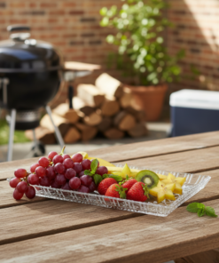 Travessa de Cristal Retangular Janine Lyor