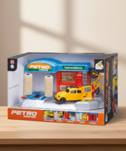posto de gasolina de brinquedo Petro Orange