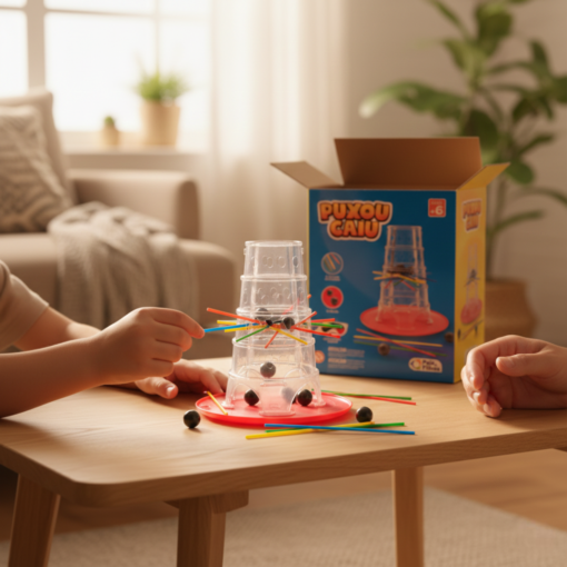 Jogo de Equilíbrio Puxou Caiu Pais & Filhos 54 Peças