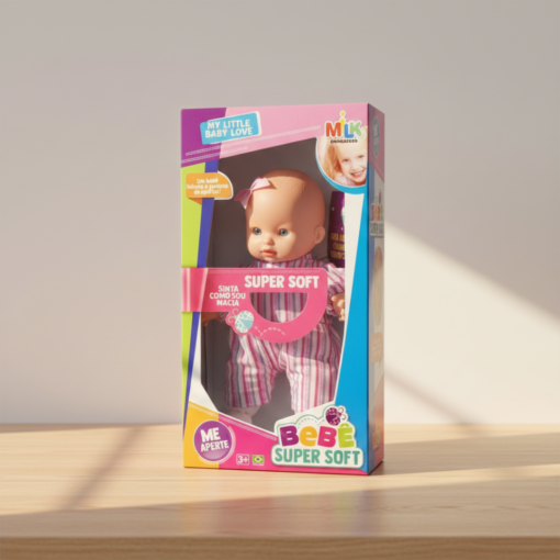 Boneca Bebê Super Soft com Cheirinho Milk Brinquedos